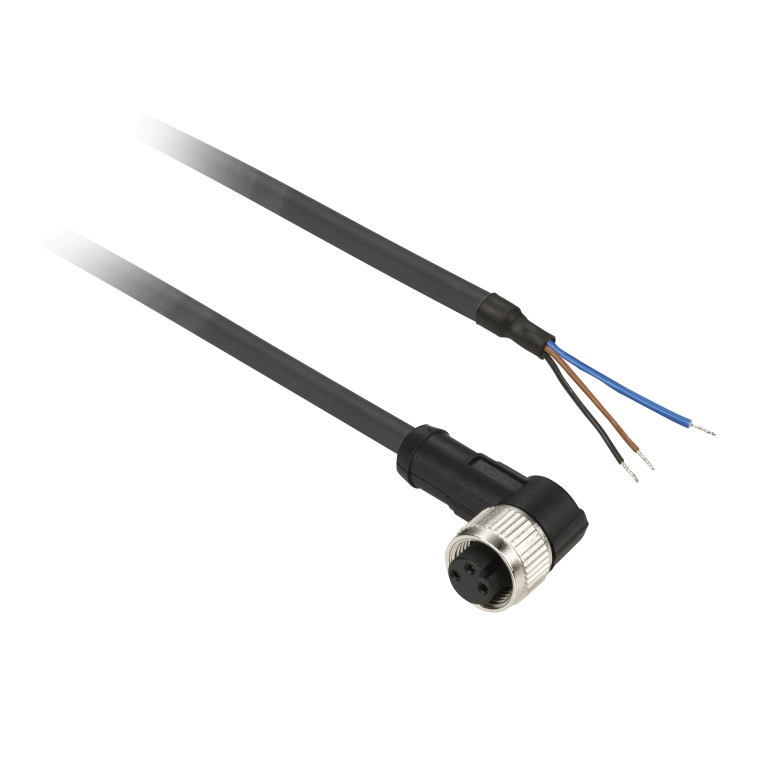 Pre-Wired M8 Connector Elbowed (90°) 5m