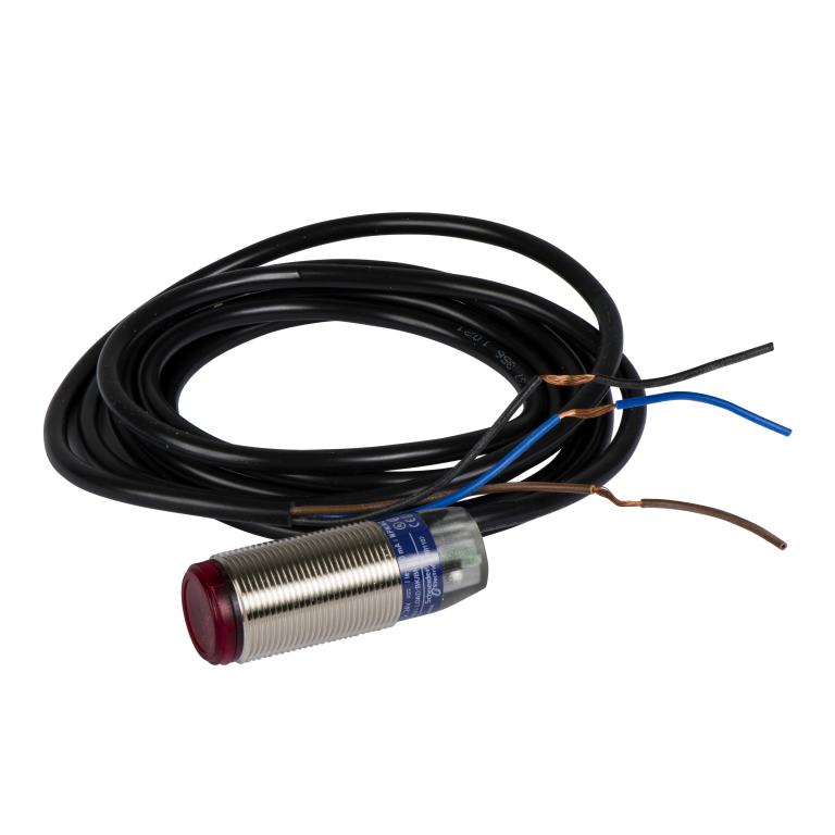 Photoelectric Sensor Ø18mm Metal Pre-Cabled 2m