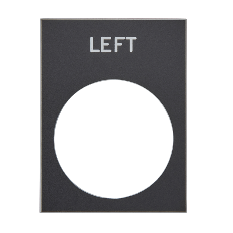 Legend Plate "LEFT"