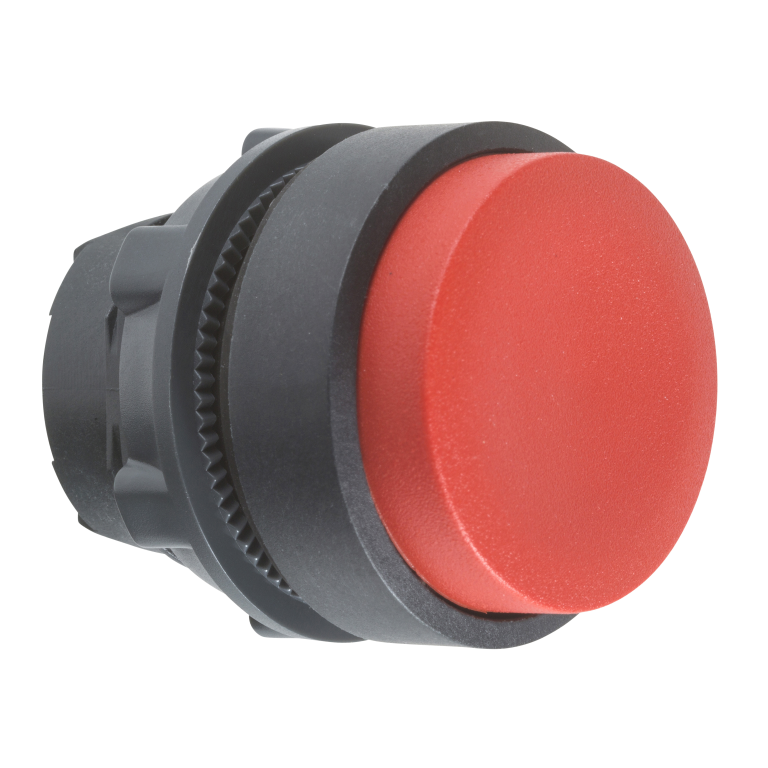 Pushbutton Head Projecting Red