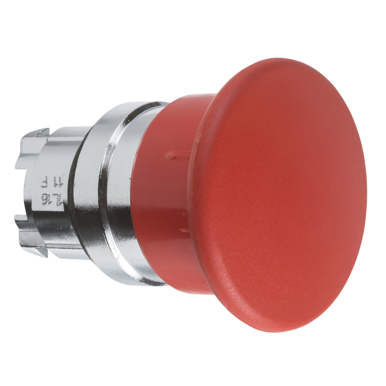 Mushroom Pushbutton Head Red