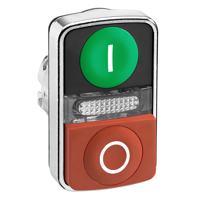 Double Pushbutton Illuminated Green/Red