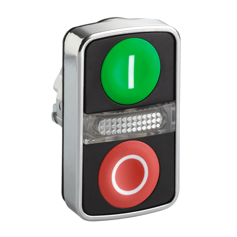 Double Pushbutton Illuminated Green/Red