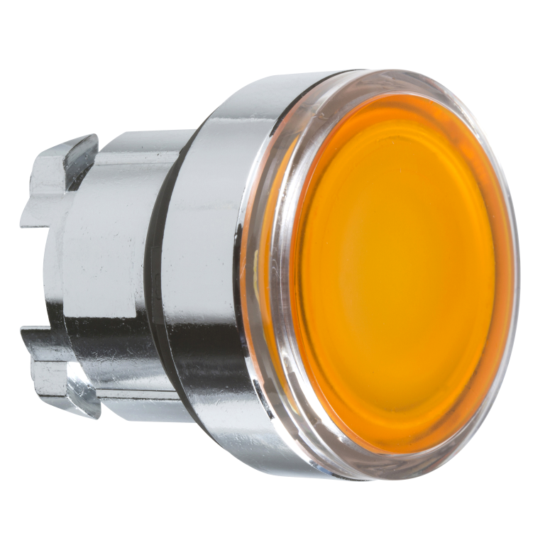 Head  for Illuminated Pushbutton Orange