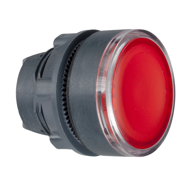 Illuminated Pushbutton Latching Red