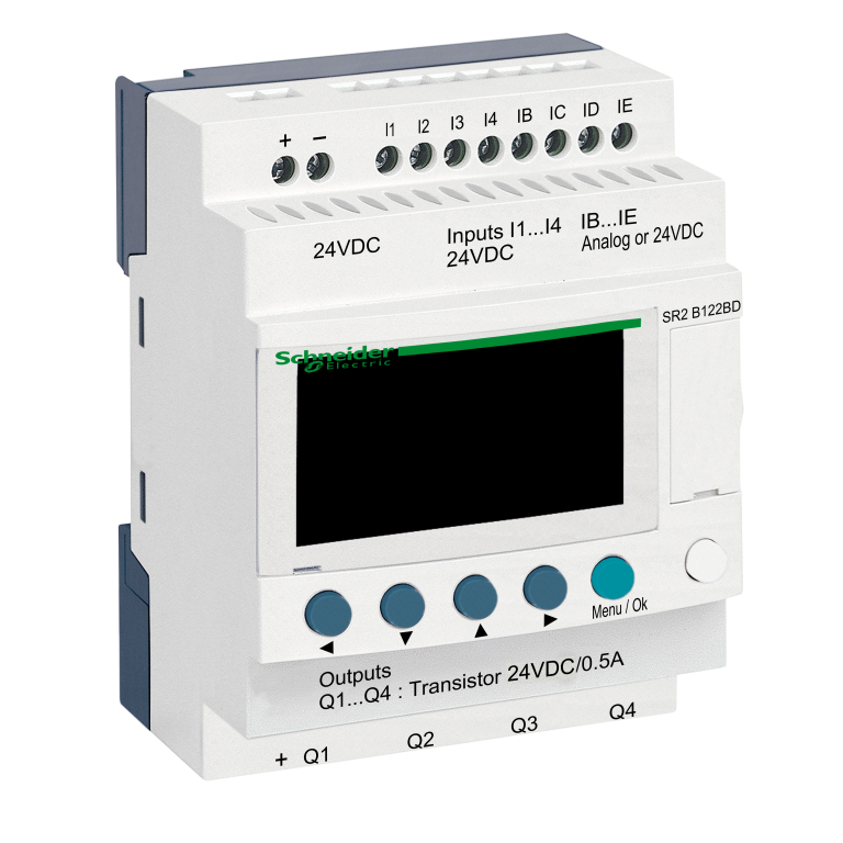 Compact Smart Relay 12 I/O 4 Analogue Inputs Transistor Outputs 24V DC