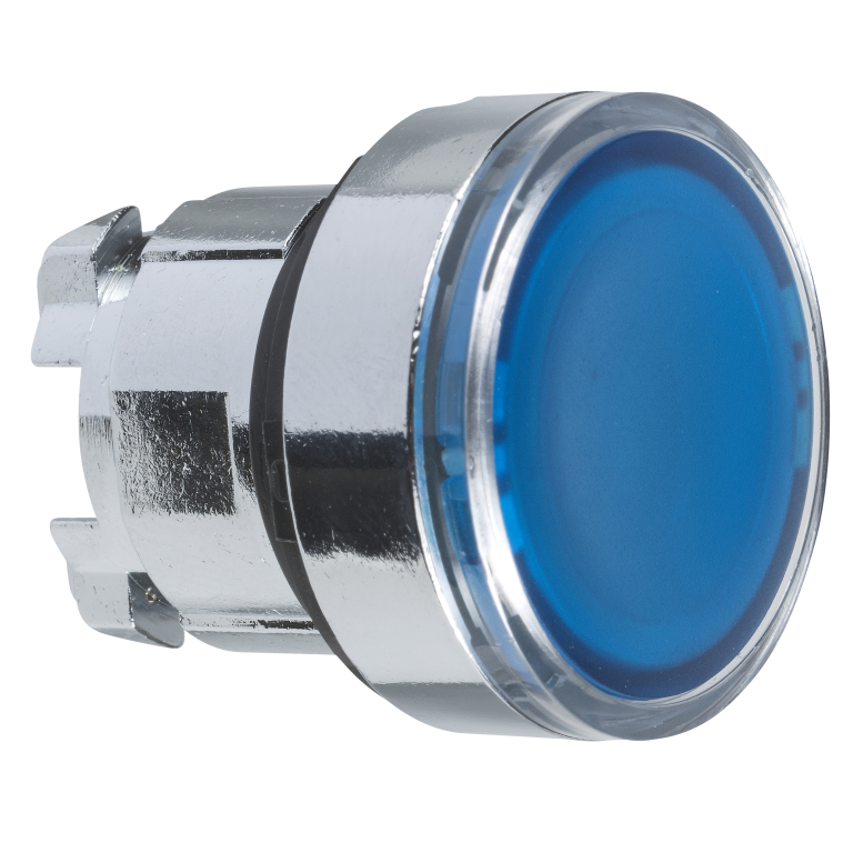 Head  for Illuminated Pushbutton Blue