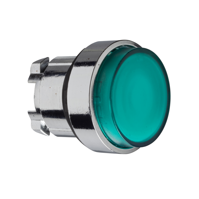 Illuminated Pushbutton Head LED Green