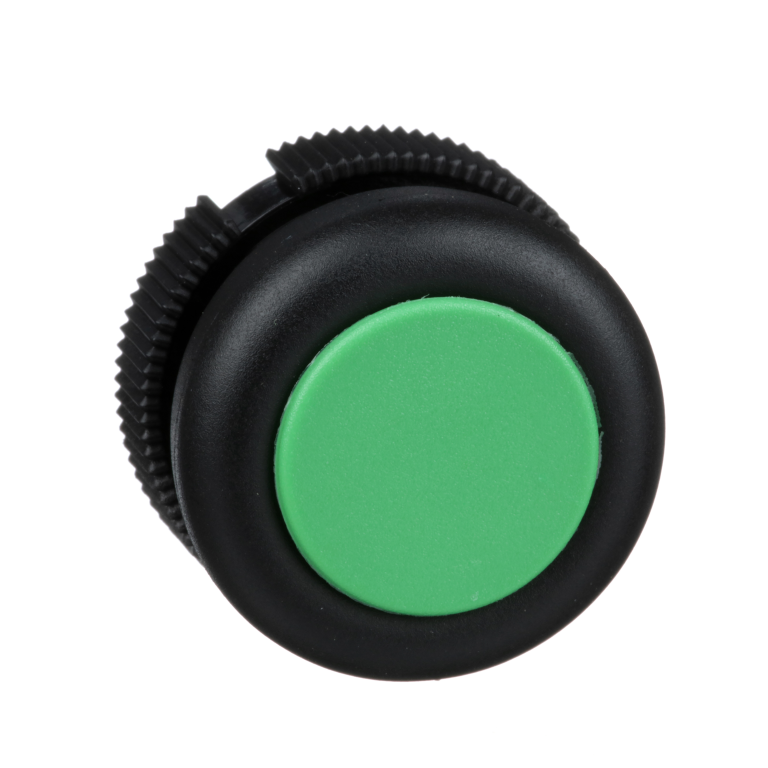 Pushbutton Head Green Booted