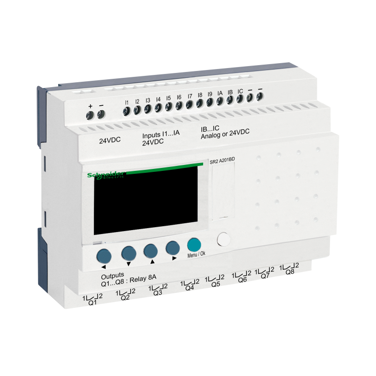 Compact Smart Relay 20 I/O 2 Analogue Inputs 24V DC 