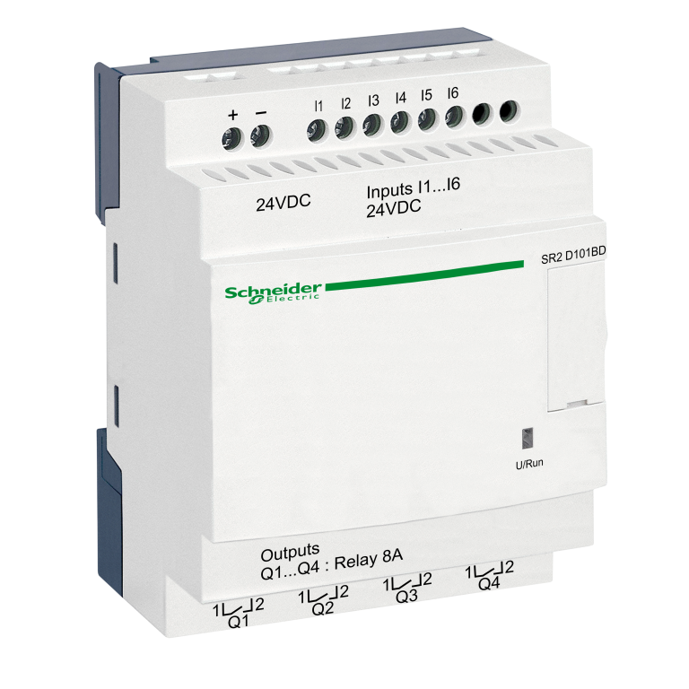 Compact Smart Relay 10 I/O Relay Outputs 24V DC Without display