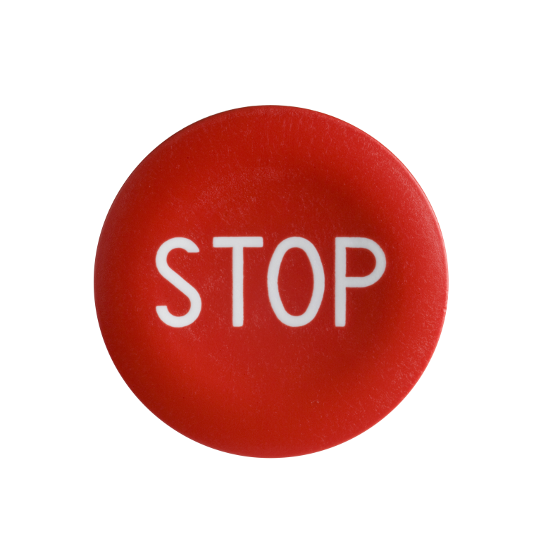 Pushbutton Cap Red "STOP"