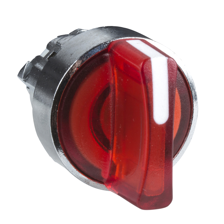 Illuminated Selector Switch Head LED Red