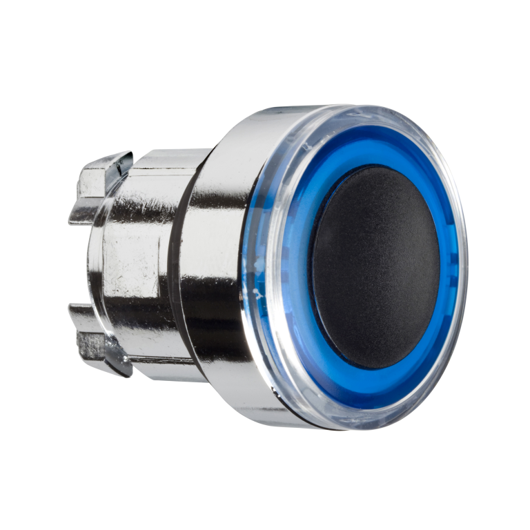 Illuminated Pushbutton LED Blue