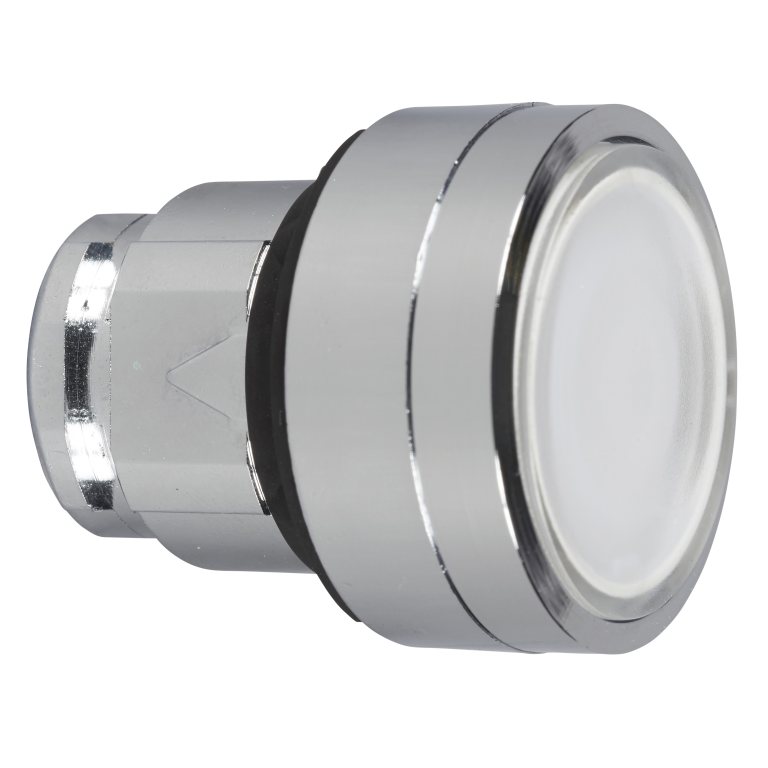 Pushbutton Head Latching White Illuminated