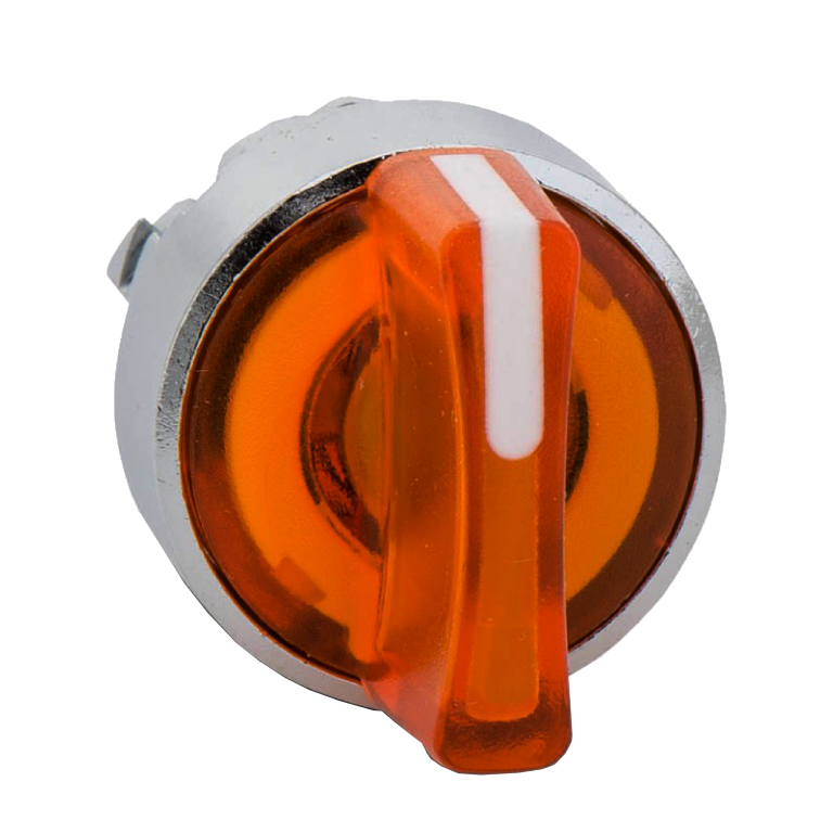 Illuminated Selector Switch Head LED Orange