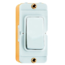 Grid-IT 20AX Non-Retractive 2W & Off Rocker Module White/White