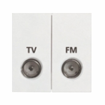 50x50mm Module Isolated TVFM Diplexer 1in/2out White