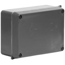 Wiska 160x120x70mm IP65 Sealed Adaptable Box - Black