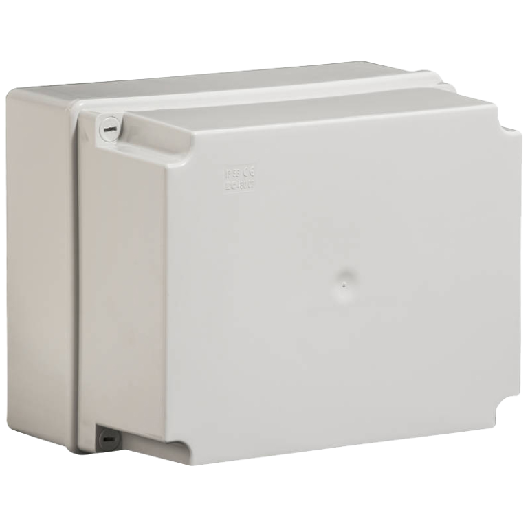 WISKA EC430C7 DLWIB12 DEEP LID IP65 ADAPTABLE BOX | LIGHT GREY | 240MM x 190MM x 160MM