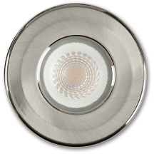 Collingwood H2 Lite 4.3W LED Fire Rated Dimmable Downlight Brushed Steel 3000K