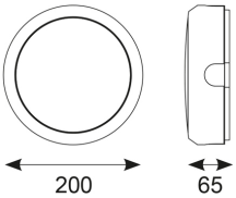 Ansell Delta 13w CCT LED Round Emergency Bulkhead - White