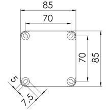 85X85X51 IP66 COMBI BLK