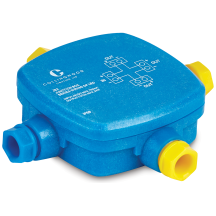 Collingwood Waterproof Junction Box Blue/Yellow