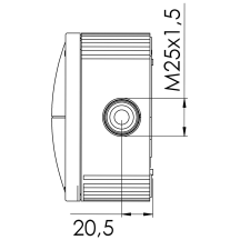 110X110X66 IP66 COMBI WH