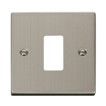 Victorian Stainless Steel 1 Gang GridPro Frontplate