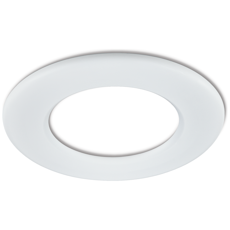 Twist and Lock Round Bezel for H4 Pro DownlightÂ Matt White