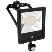 Collingwood 50W LED Tri-Colour Floodlight with PIR Black