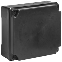 Wiska IP65 320x250x135mm Smooth Side Surface Box - Black