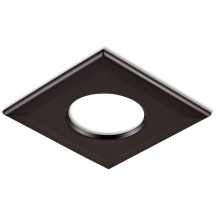 Collingwood Twist and Lock Square Bezel for H2 Pro Downlight Black (Sold in 1's)