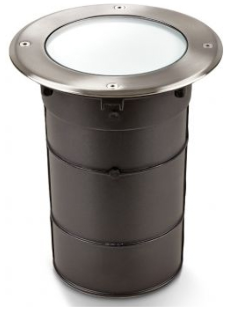 Collingwood 8W Frosted LED Driver Over Ground Light Stainless Steel with Natural White 4000K LED