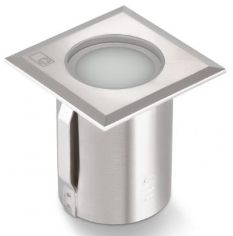 Collingwood GL018SQNW 0.5W LED Small Square Ground Light Stainless Steel with Natural White 4000K LE