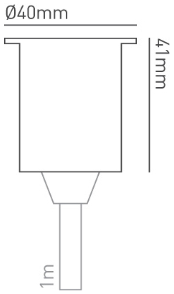 Collingwood 1W Mini LED Ground Light Stainless Steel with Warm White 3000K LED