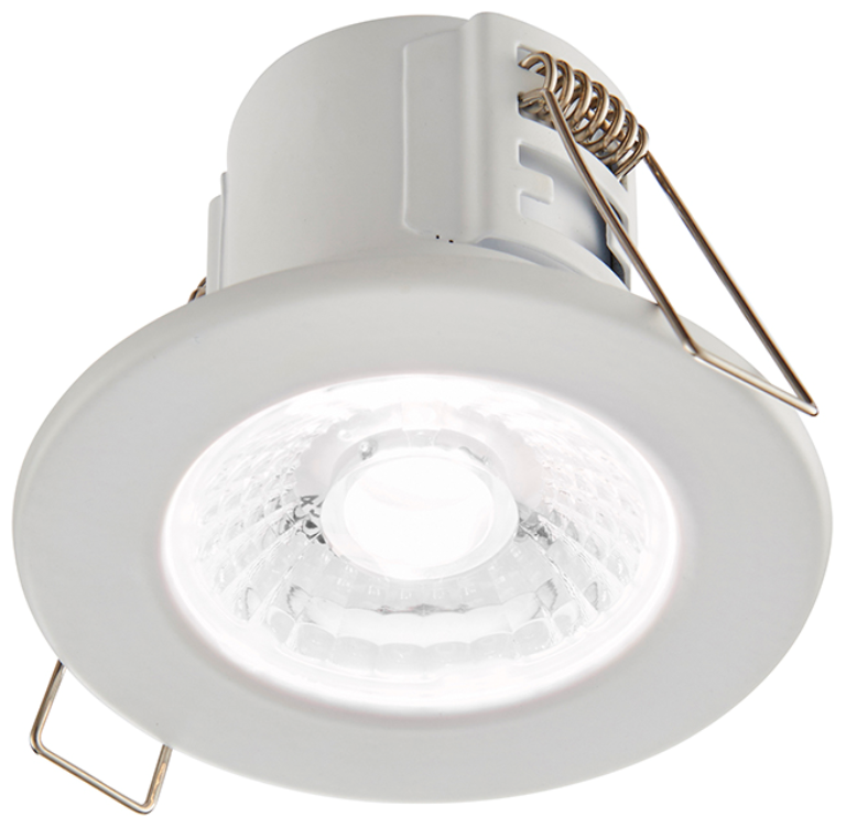 SHIELDECO FIRE RATED DOWNLIGHT IP65 4W COOL WHITE, WHITE