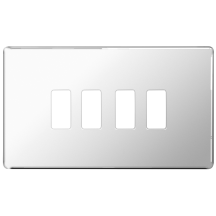 4G GRID PLATE CHROME