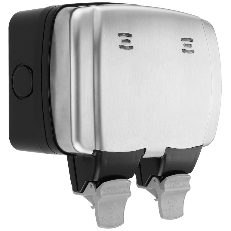 Decorative Weatherproof Switched Socket 13A 2 Gang