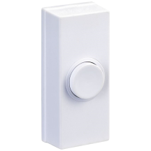 BELL PUSH WHITE PLASTIC