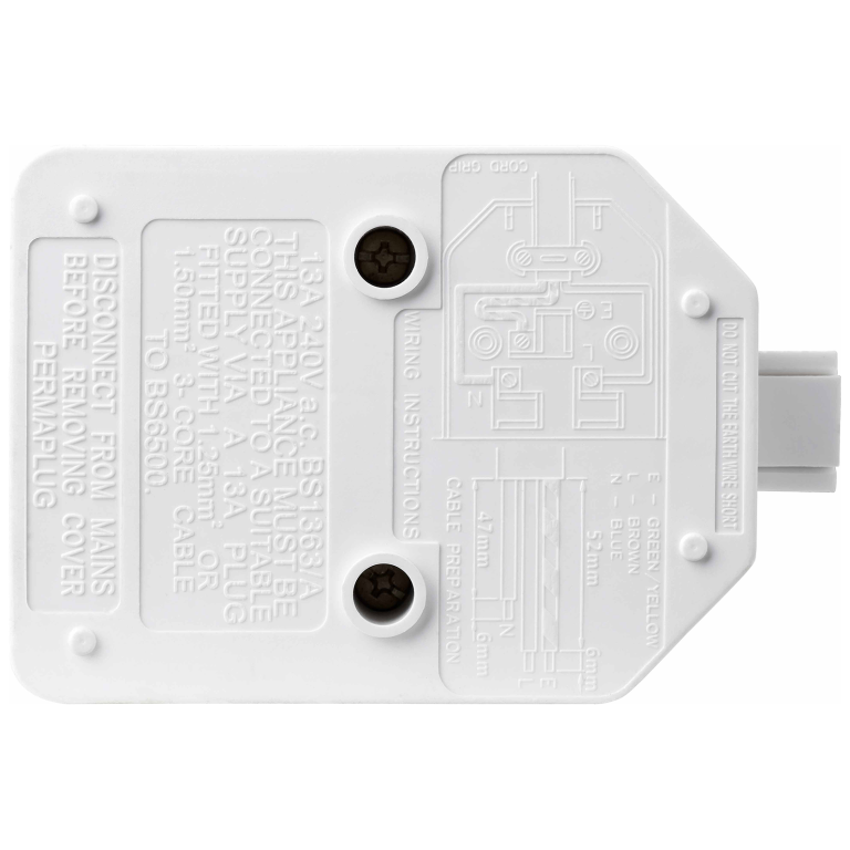 Masterplug Trailing Socket 13A Single White