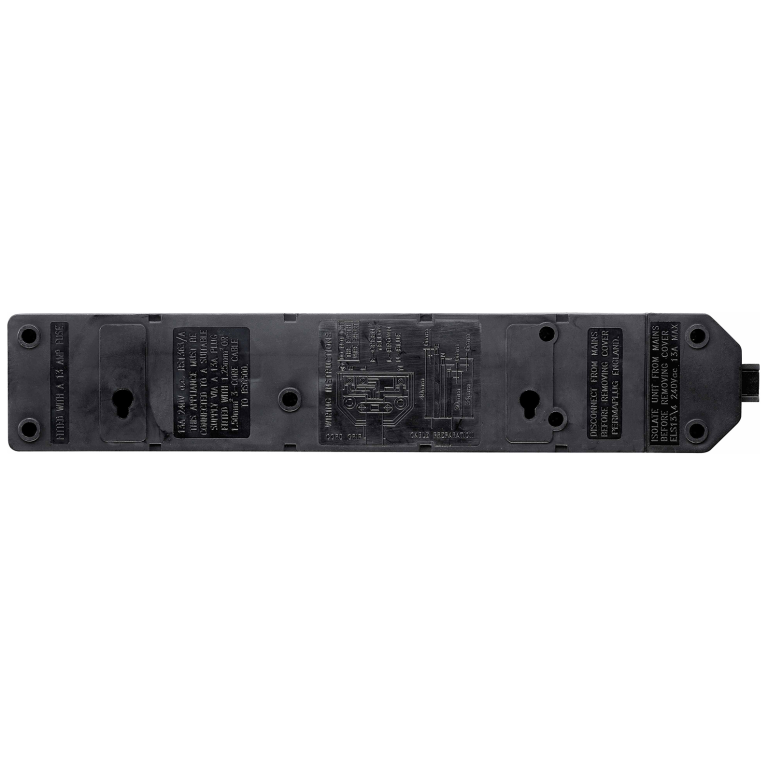 Masterplug Extension Socket 4W Fuse Neon Black