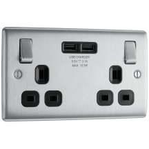 13A 2G DP SW SOCKET+USB