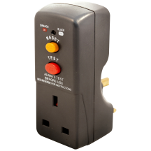 RCD ADAPTOR DP 13A BLK