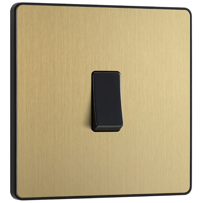 Switch 20A 1 Gang 2 Way Satin Brass