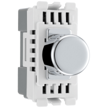 BG 200W 1 Gang 2 Way Grid Dimmer Polished Chrome