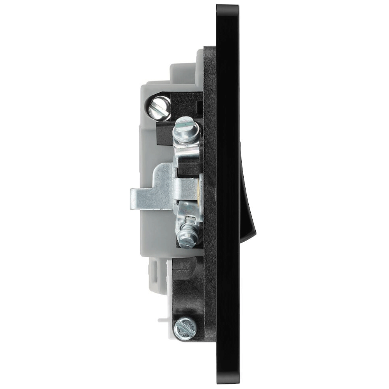 13A Switched Fused Connection Unit with LED Indicator Matt Black