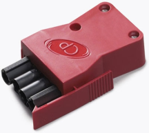 CP Electronics Vitesse 4 Pole Luminaire Connector Red Plug