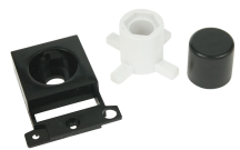 Click MiniGrid Dimmer Module Mounting Kit - Black